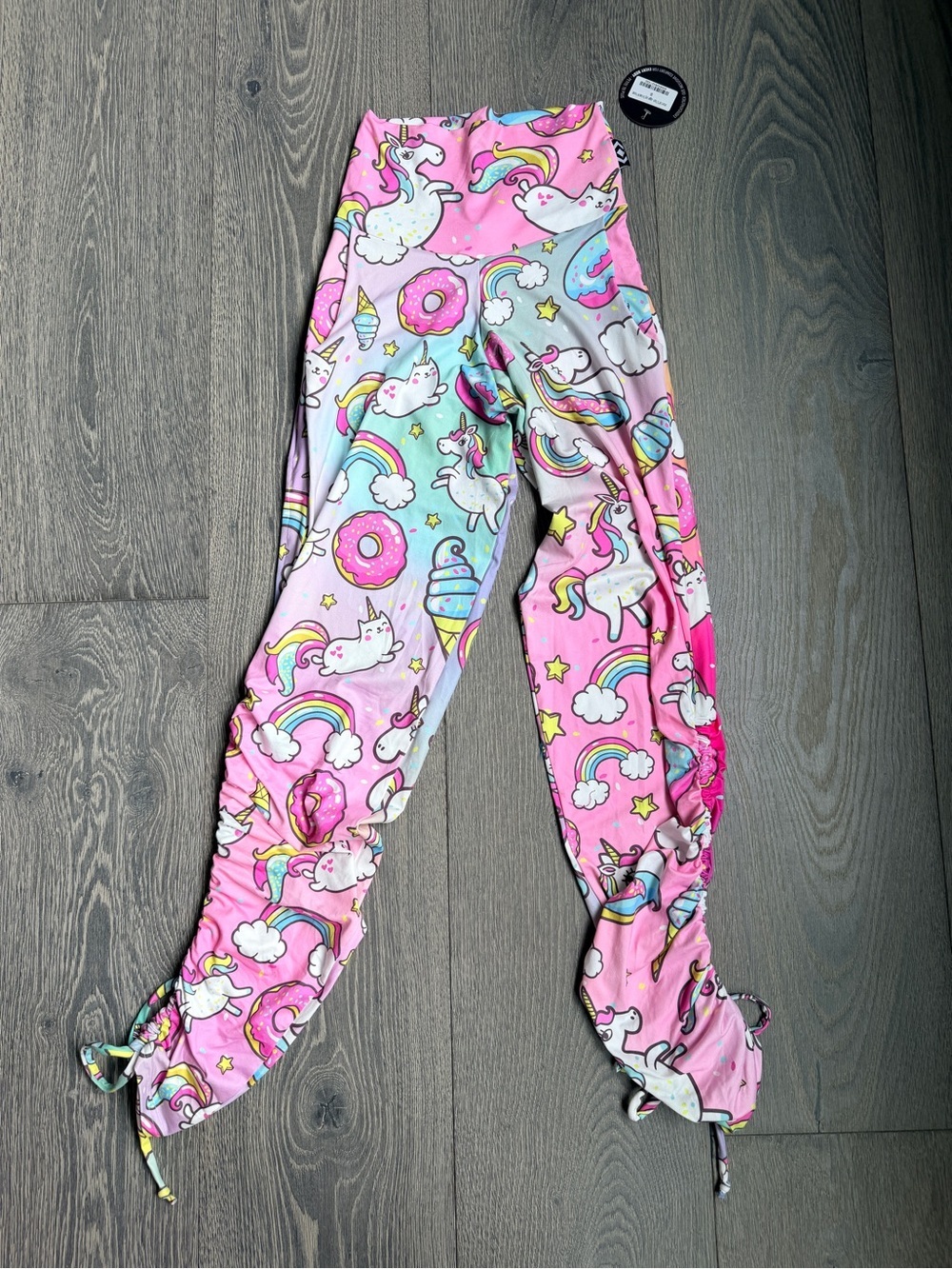 Exotica Unicorn Soft to Touch Jogger Long Tie Sided with Pockets Size Small